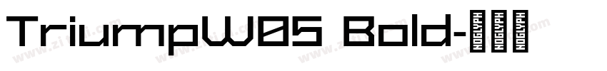 TriumpW05 Bold字体转换